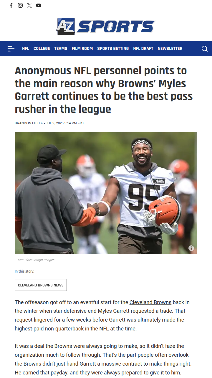 Why The Dawg Pound Loves Myles ‘Flash’ Garrett