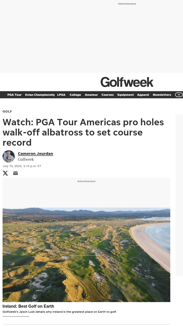 Fioroni’s Walk-Off Albatross Sets Record!