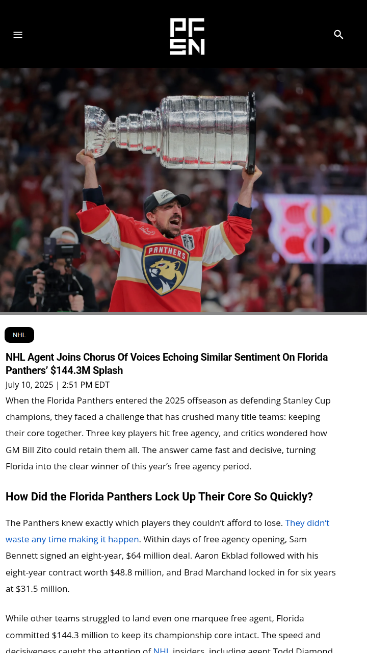 Panthers’ Dynasty: Core Locked In Fast!