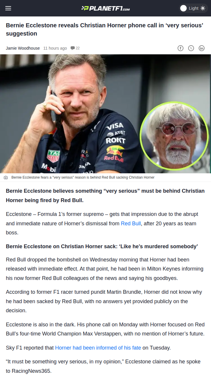 Horner Out: Red Bull’s Shock Firing Explained?