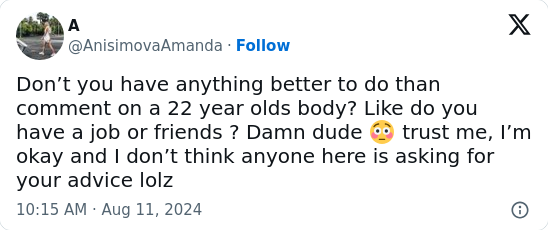Anisimova Claps Back at Trolls—Respect!