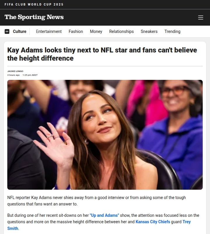 Kay Adams vs. Trey Smith: Size Showdown!