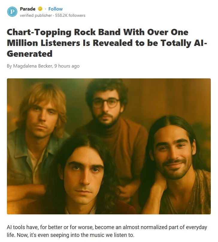 Would You Listen to an AI Rock Band?