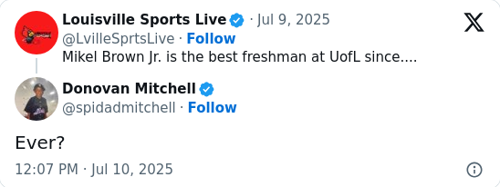 Donovan Mitchell Calls Mikel Brown Jr. 'The Truth'
