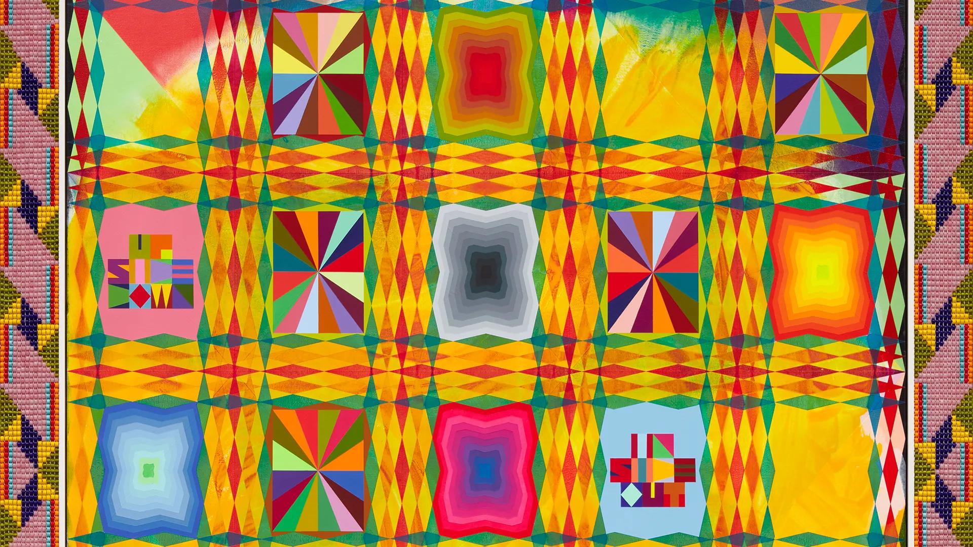 Bright Patterns, Bold Voices: Jeffrey Gibson’s Art Dances onto the Global Stage