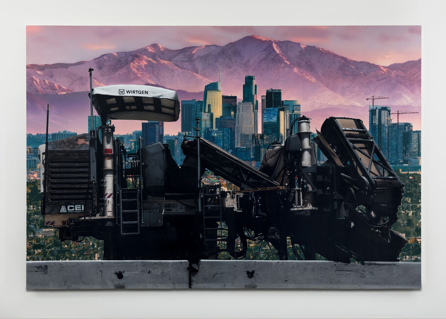 Sunset Glare and Shopping Carts: L.A.’s Double Life in Sayre Gomez’s Paintings