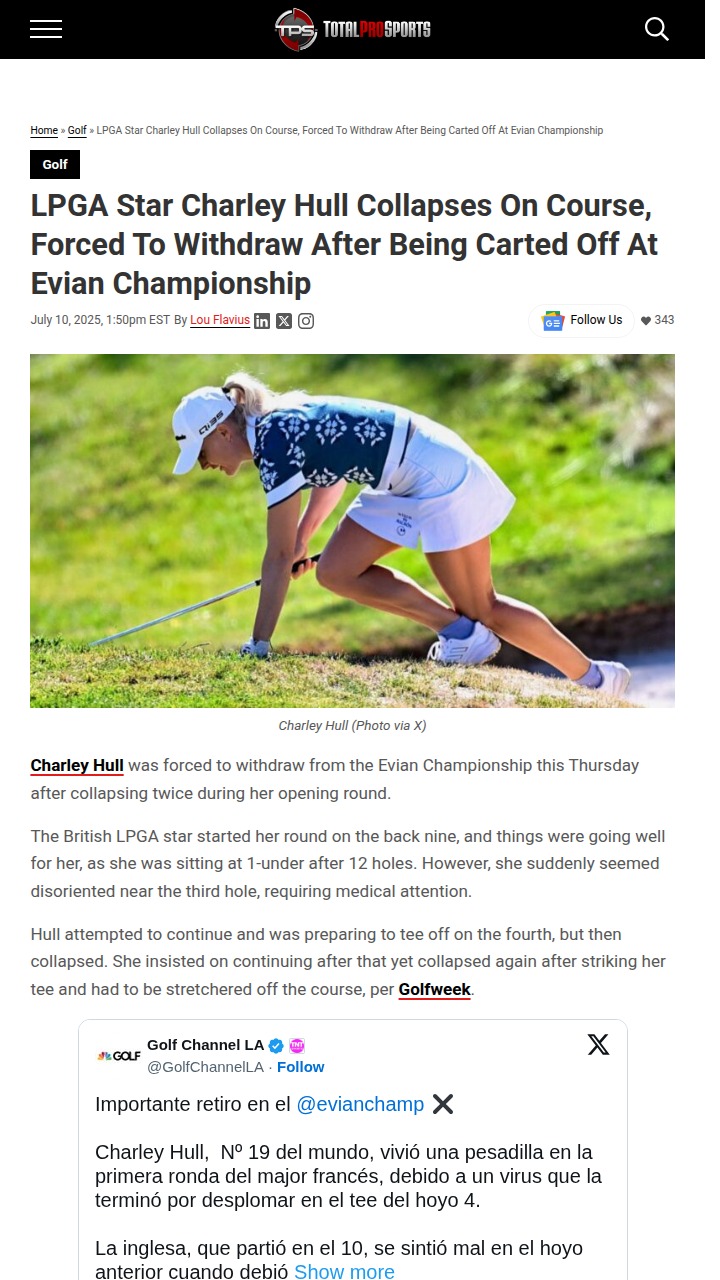 Charley Hull’s Scary Evian Exit: What’s Next?