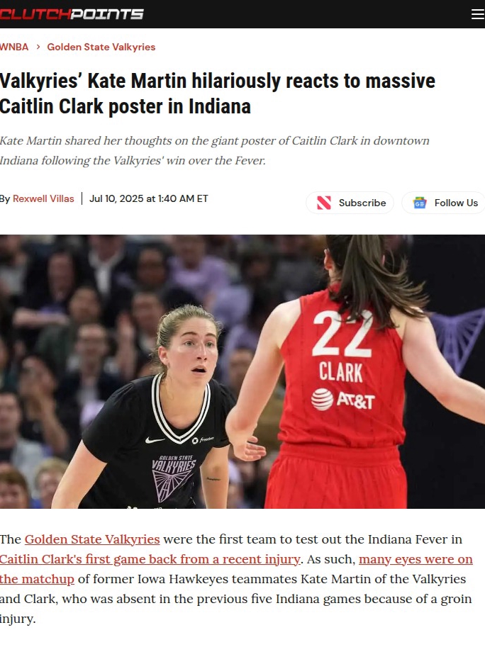 Kate Martin Trolls Clark’s Giant Indy Poster