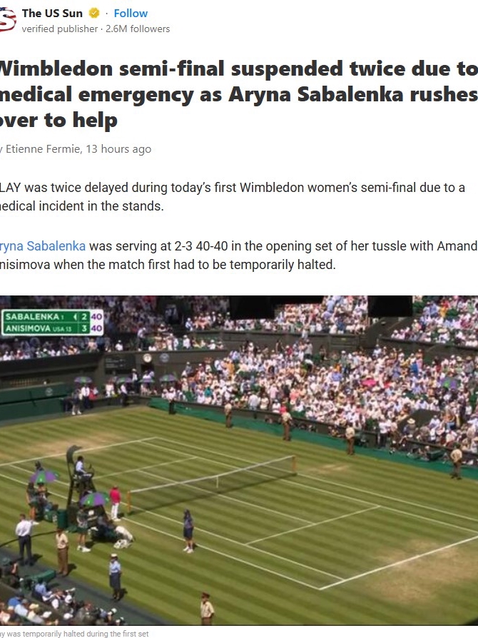 Sabalenka’s Class Shines Amid Wimbledon Drama