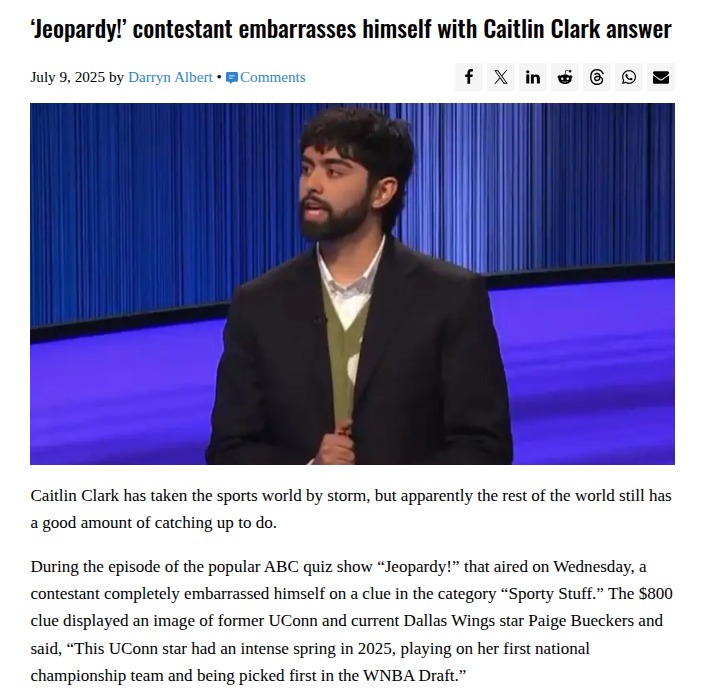 Jeopardy! Mix-Up: Caitlin Clark Confusion 😬