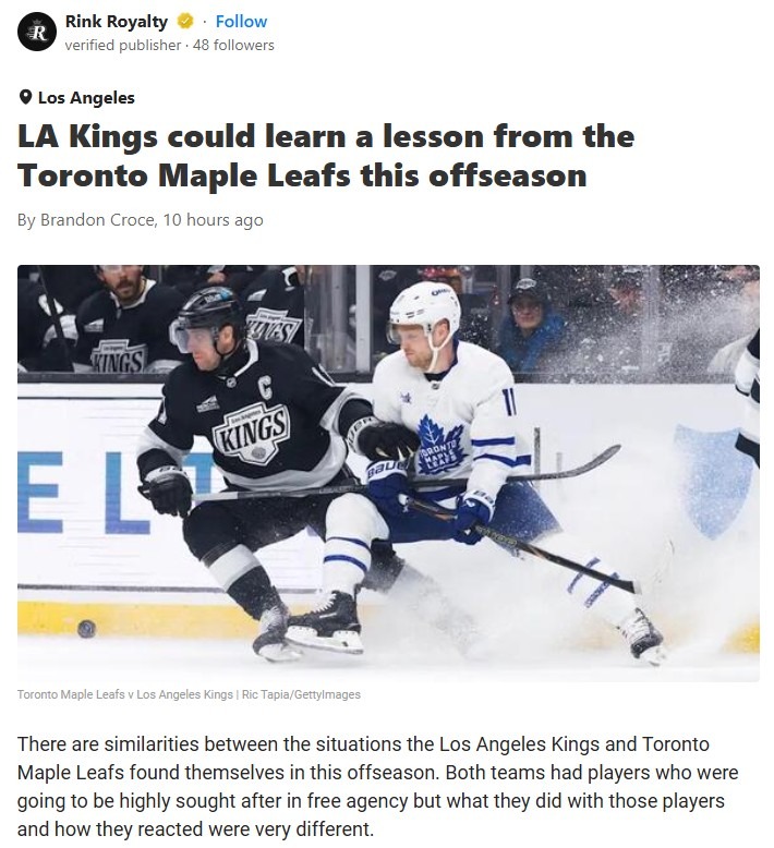 Did the Kings Panic After Losing Gavrikov?