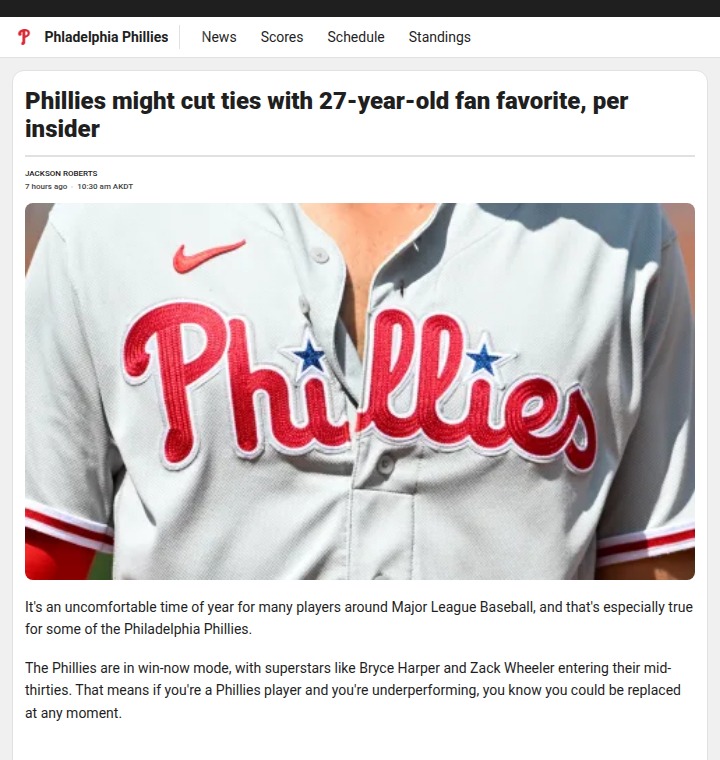 Could Marsh Be Out in Philly?