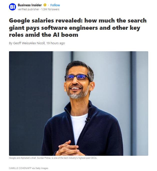 How Much Does Google Really Pay?
