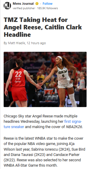 TMZ's Reese vs Clark Headline Sparks Debate 🧐