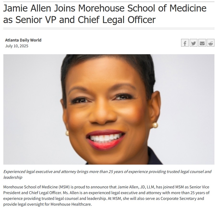 Why Morehouse’s New Legal Boss Matters