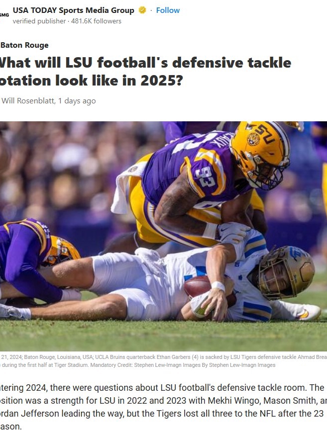 LSU’s D-Line: Guillory or McKinley in 2025?