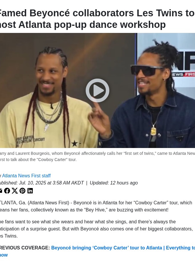 Les Twins Pop-Up Sparks Bey Hive Theories 🕺