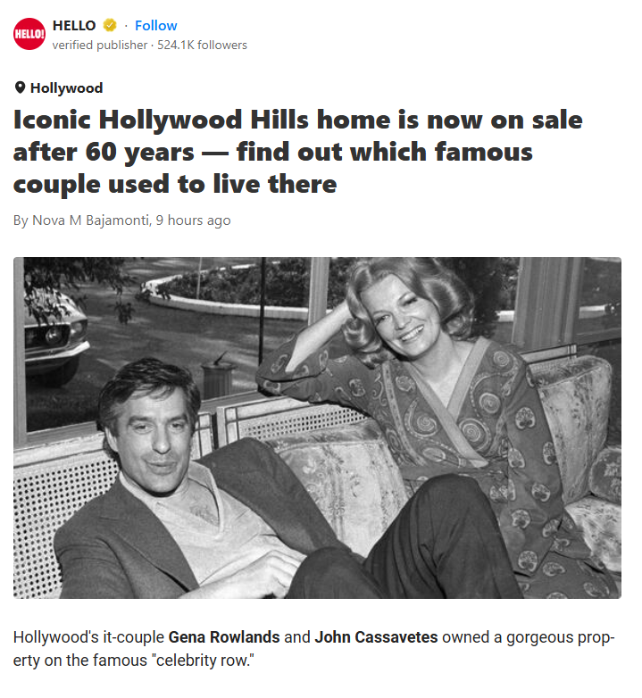 Would You Buy a Movie Star’s House?