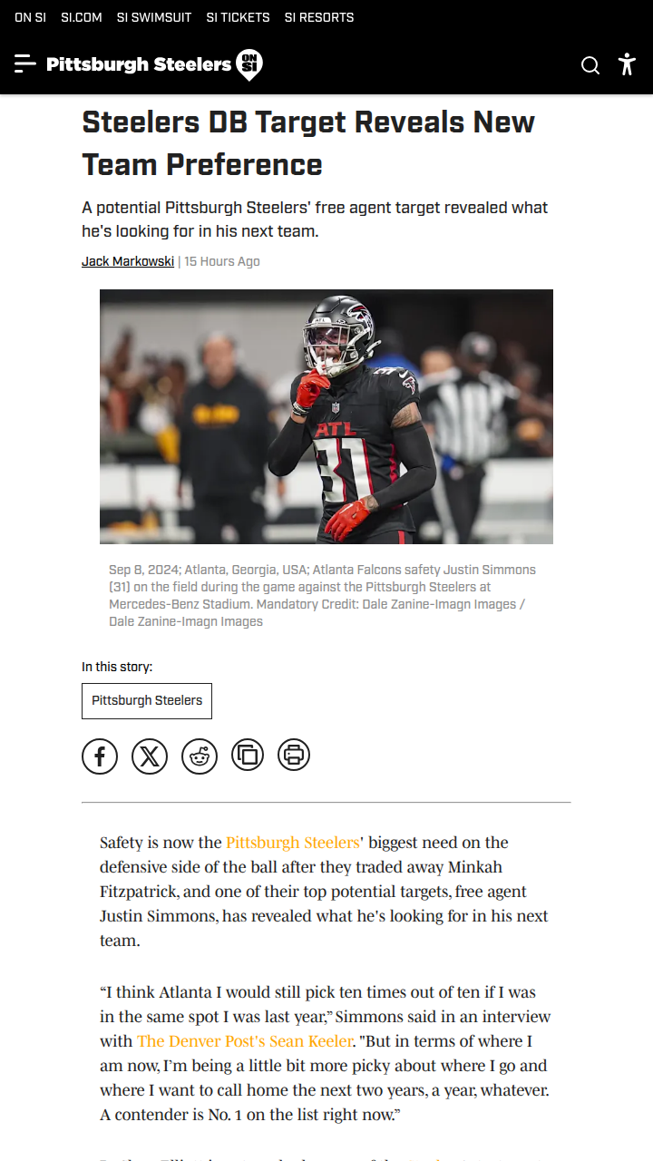 Steelers’ Safety Hunt: Is Simmons the Answer?