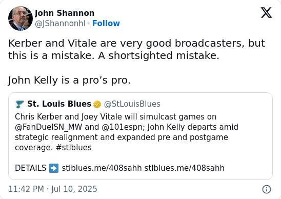Blues Ax John Kelly—Cost-Cutting or Mistake?