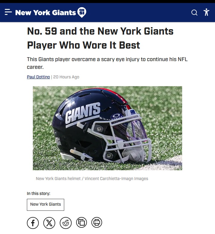 Who’s the Giants’ True No. 59 Legend?