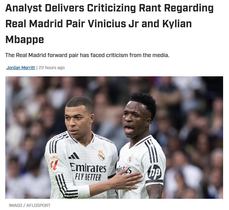 Real Madrid Stars Slammed for Not Defending