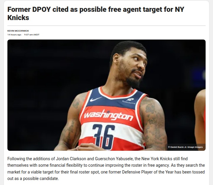 Could 'Wicked Smart' Join the Knicks Next?