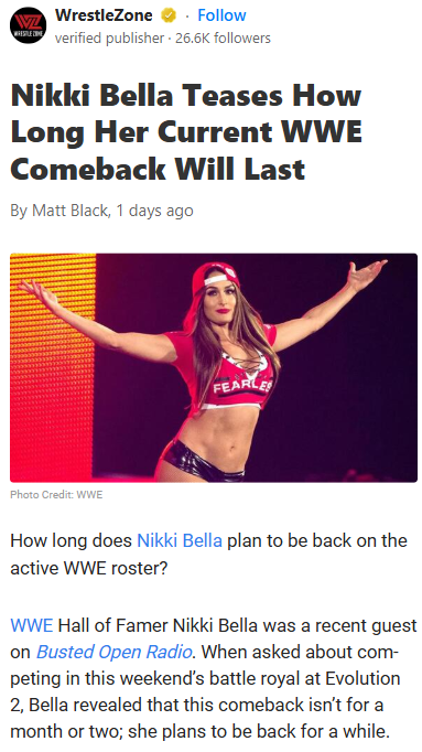 Nikki Bella’s Comeback: Here to Stay?