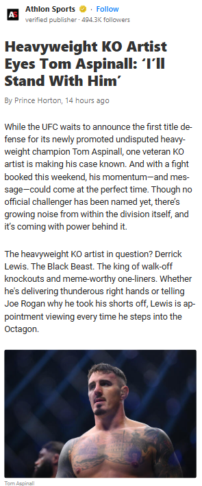 Black Beast Calls Out Aspinall!