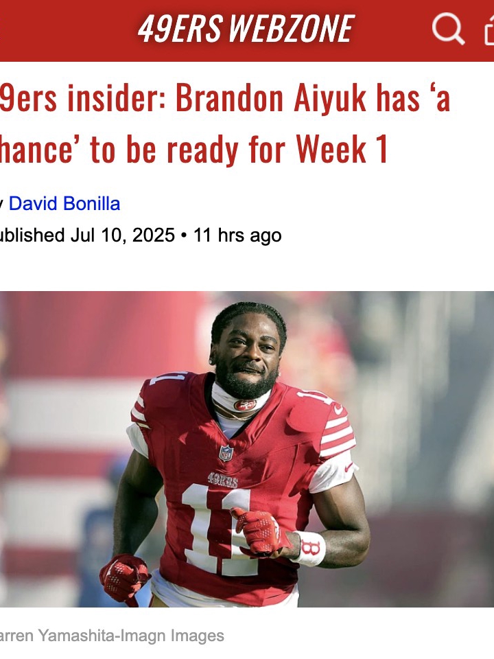 Aiyuk’s potential week 1 return could be HUGE for NFC West dominance