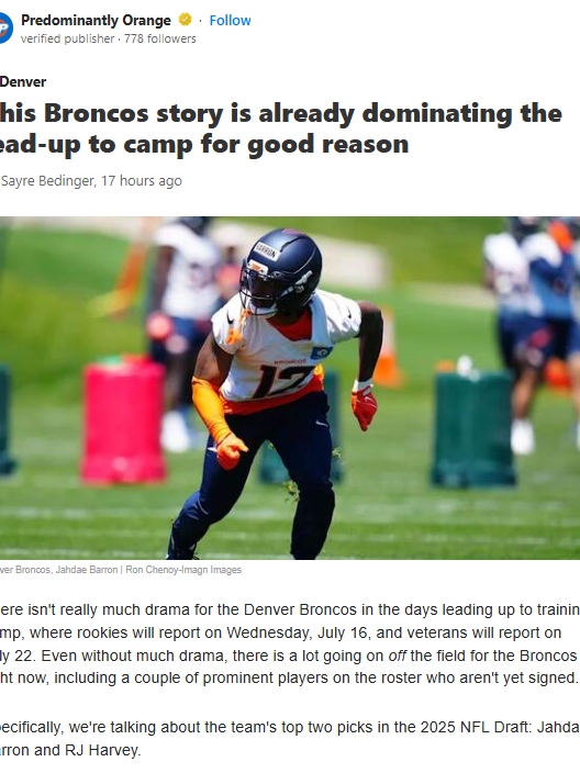 Broncos Rookies Still Unsigned—Should We Worry?