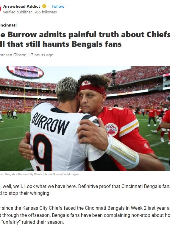 Burrow Breaks Silence on Chiefs PI Call