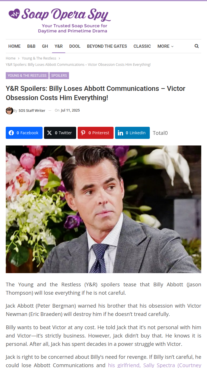 Billy’s Victor Obsession Backfires 😬