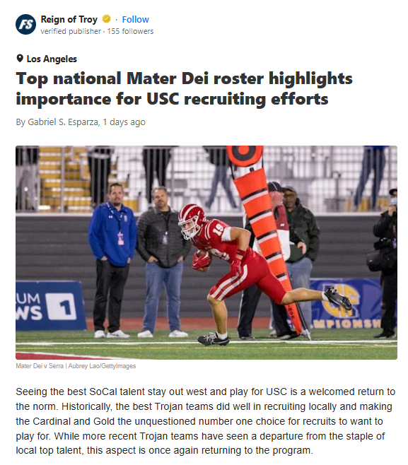 USC Rebuilds SoCal Pipeline with Monarchs