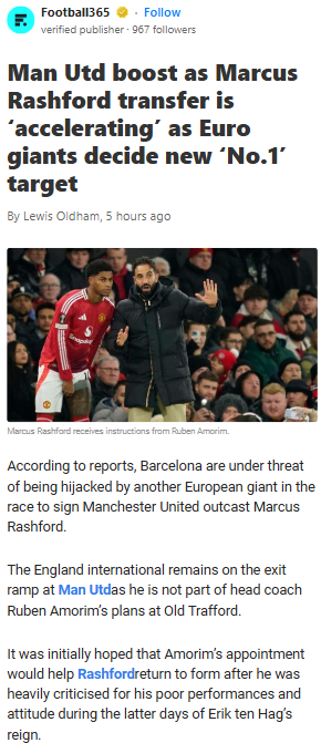 Rashford Transfer Saga Heats Up 🔥