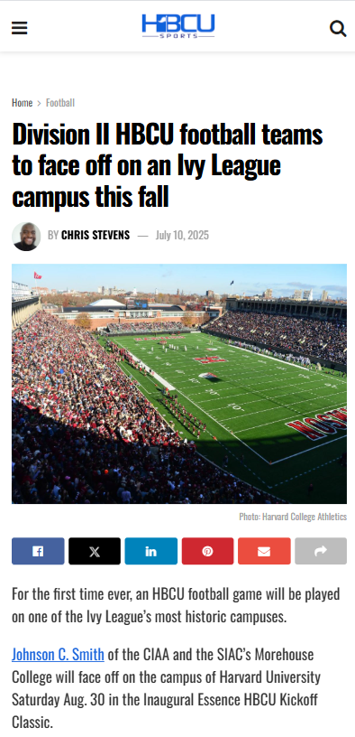 HBCU Showdown Hits Harvard Yard!