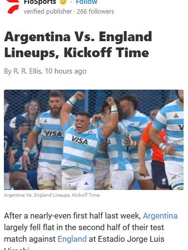 Los Pumas Shake Up for England Rematch