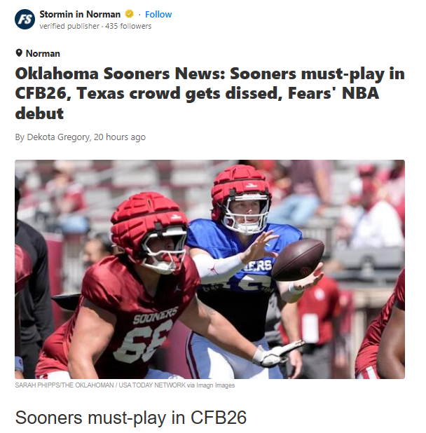 Sooners Outshine Texas in Stadium Rankings