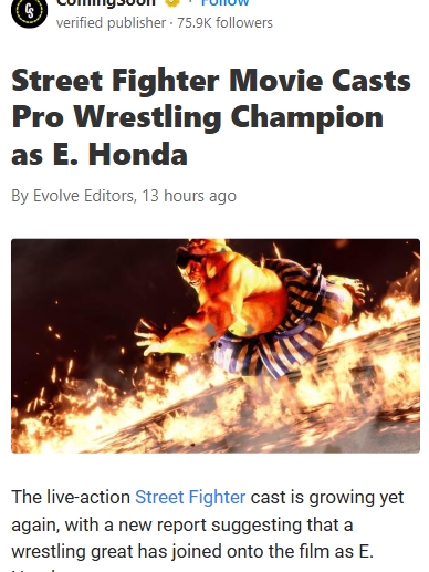 Pro Wrestler Cast as E. Honda?! 🤯