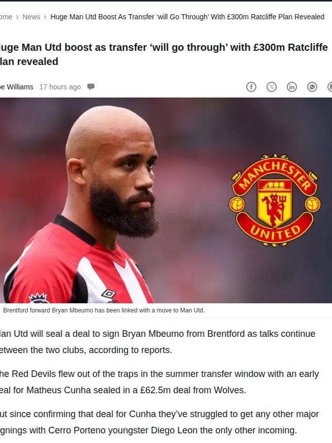 Red Devils Closing In on Mbeumo?