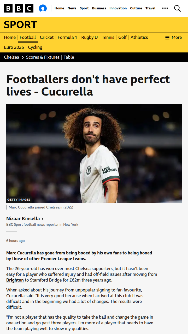 Cucurella’s Journey: From Booed to Blue Hero