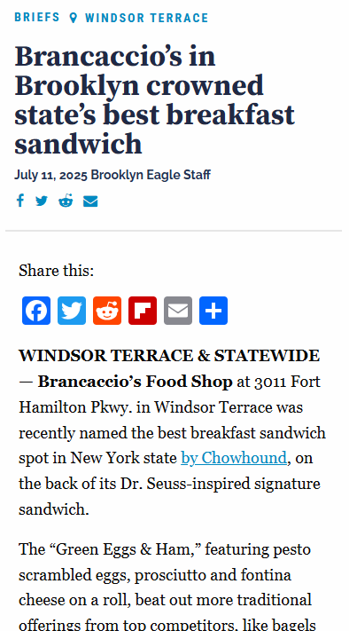 NY’s Best Breakfast Sandwich? Not a Bagel!