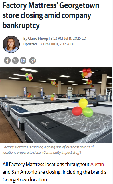 Mattress Store Closing = Huge Deals?