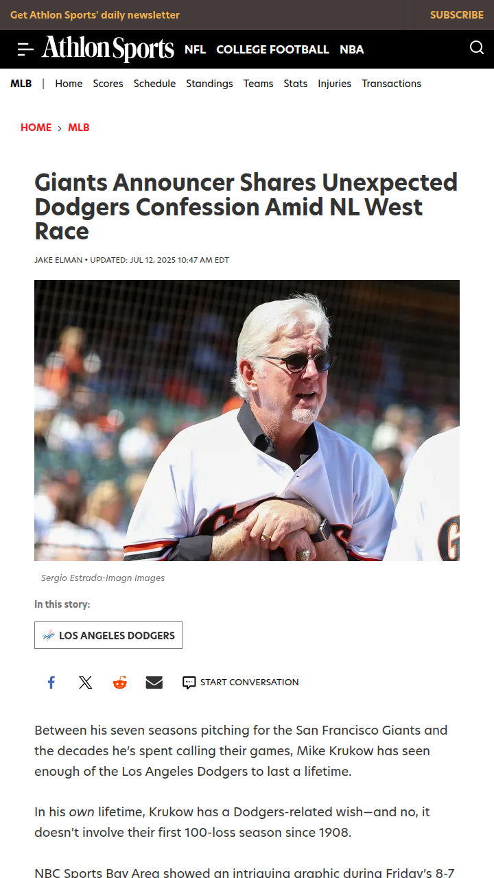 Krukow’s Surprising Valenzuela Shoutout