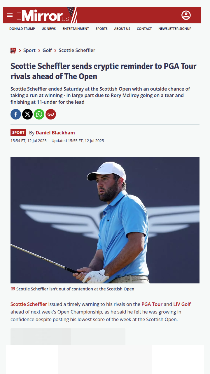 Scheffler’s Subtle Flex Before The Open
