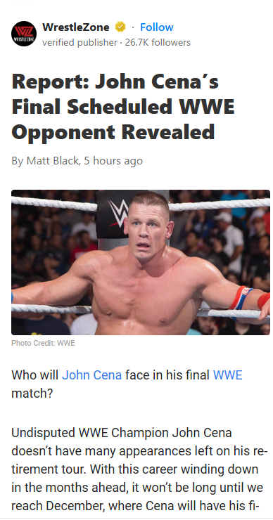 Cena’s Last Stand: Gunther Showdown Set?