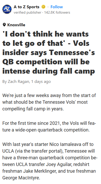 Vols QB Battle: Who Takes the Throne?