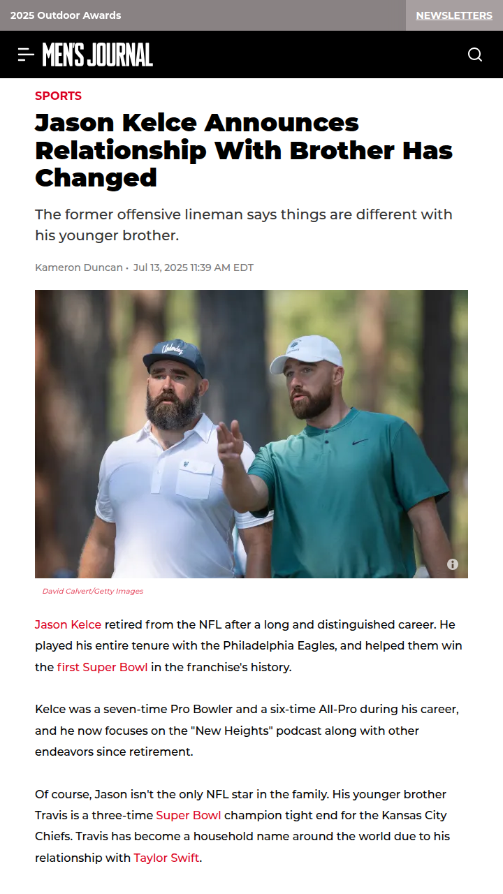 Kelce Bros: From Sibling Rivalry to Best Friends