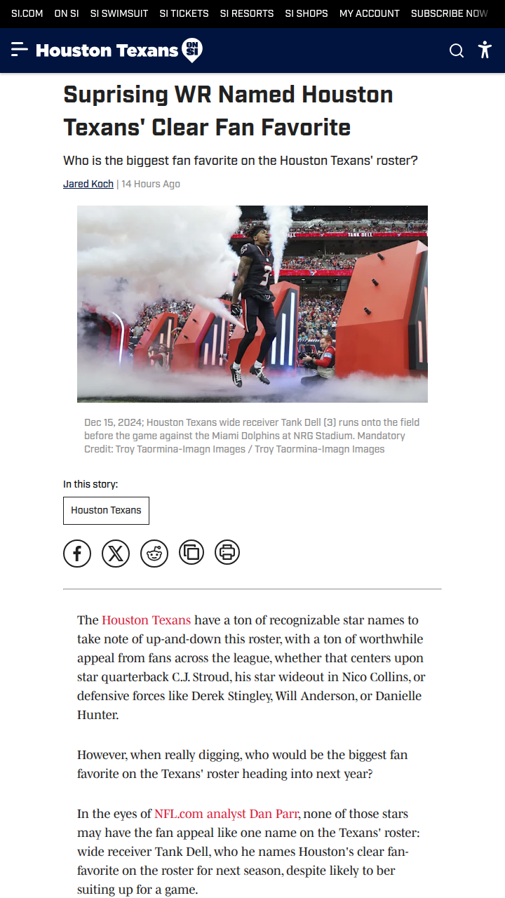 Tank Dell: Houston’s Heartbeat Returns?