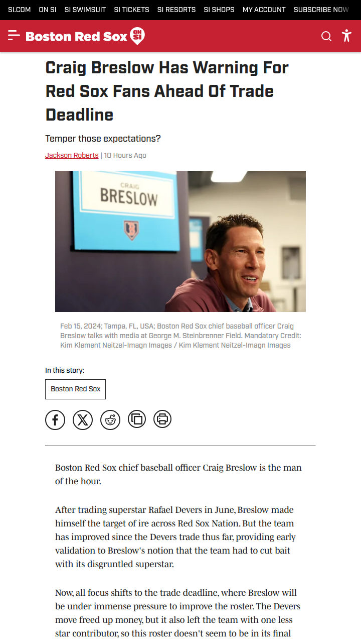 Breslow’s Big Gamble: Sox Pitching Moves?